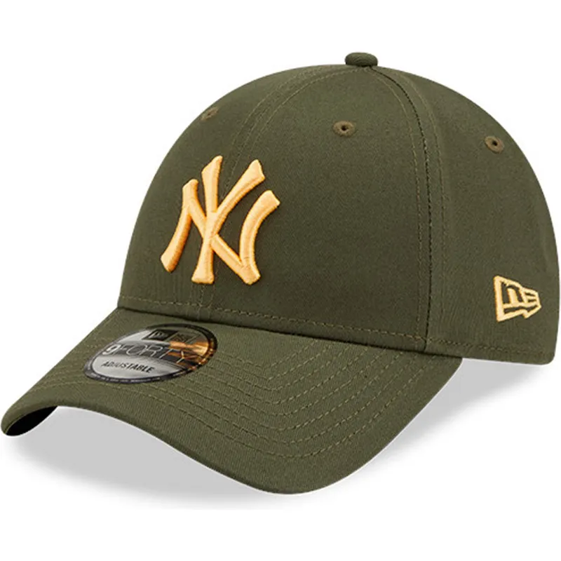 petten-gebogen-groen-verstelbare-band-9forty-league-essential-van-new-york-yankees-mlb-van-new-era