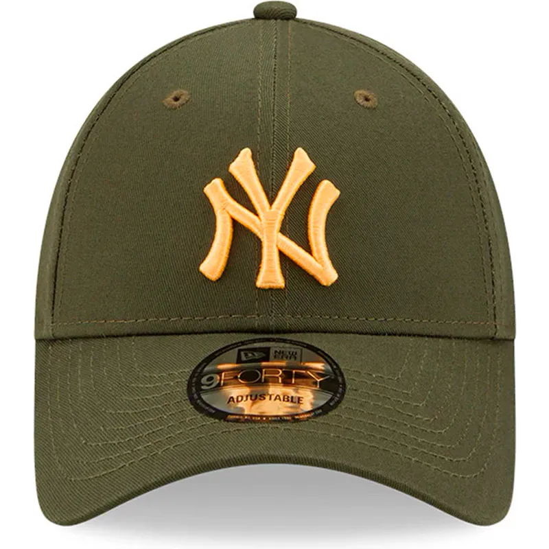 petten-gebogen-groen-verstelbare-band-9forty-league-essential-van-new-york-yankees-mlb-van-new-era