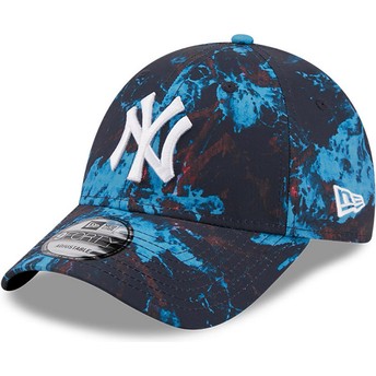 Gorra curva azul ajustable 9FORTY Ray Scape de New York Yankees MLB de New Era