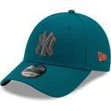 petten-gebogen-blauw-verstelbaar-9forty-pop-outline-van-new-york-yankees-mlb-van-new-era