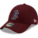 new-era-curved-brim-9forty-winterized-boston-red-sox-mlb-maroon-adjustable-cap