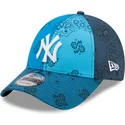 gorra-curva-azul-ajustable-9forty-paisley-print-de-new-york-yankees-mlb-de-new-era