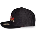 casquette-plate-noire-snapback-street-fighter-logo-difuzed