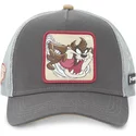 capslab-tasmanian-devil-loo5-taz1-looney-tunes-grey-trucker-hat