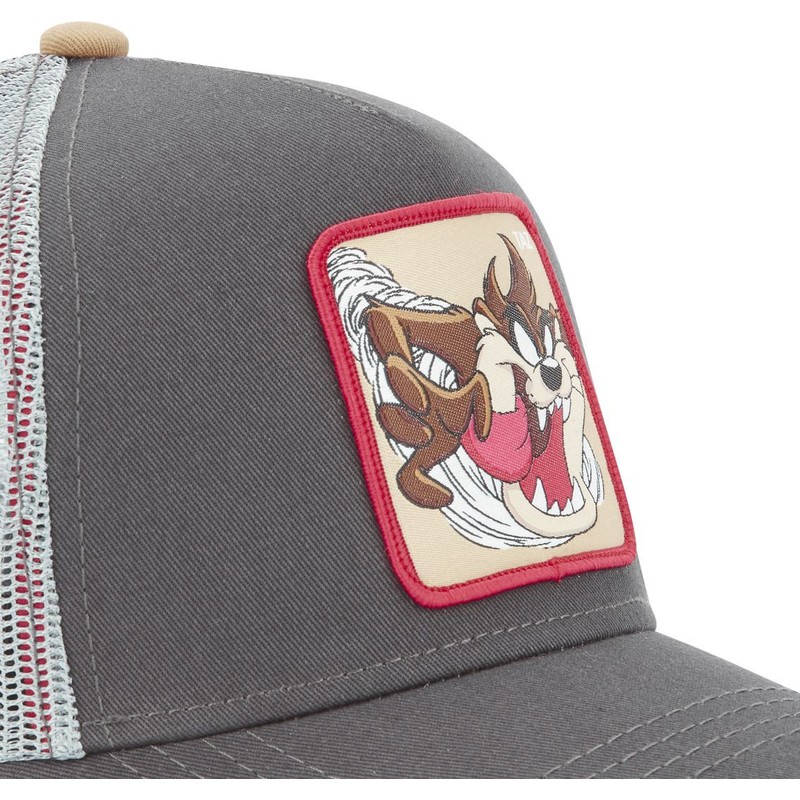 capslab-tasmanian-devil-loo5-taz1-looney-tunes-grey-trucker-hat
