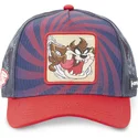 capslab-tasmanian-devil-loo5-taz2-looney-tunes-navy-blue-and-red-trucker-hat