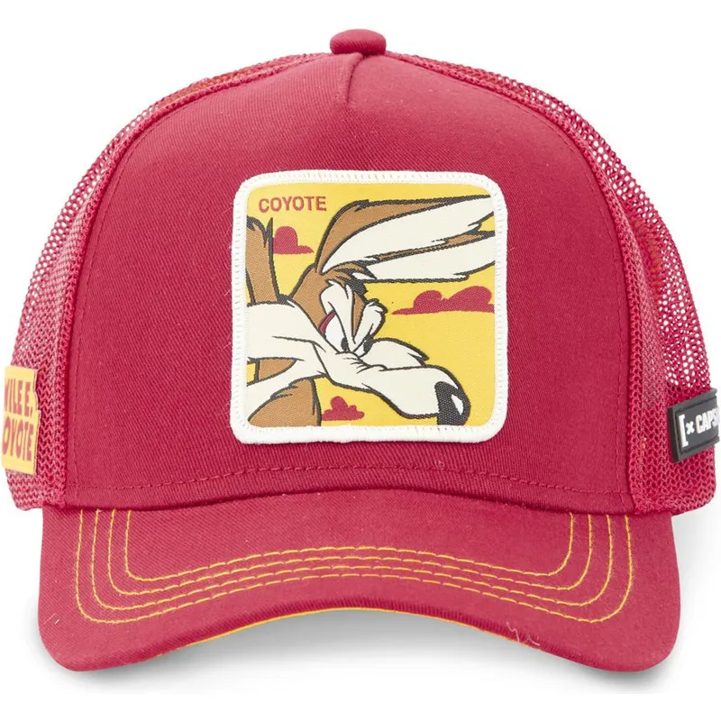 petten-gebogen-rood-snapback-coyote-looney-tunes-van-capslab petten-gebogen-rood-snapback-coyote-looney-tunes-van-capslab