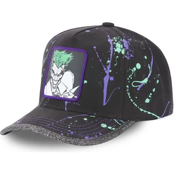 capslab-verstellbare-schwarz-violette-curved-cap-joker-tag-jok-dc-comics
