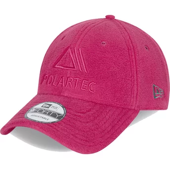 Gorra curva rosa ajustable 9FORTY Polartec de New Era