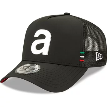 New Era E Frame Metallic Aprilia Piaggio Black Trucker Hat