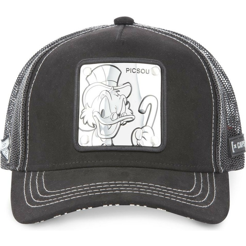 capslab-scrooge-mcduck-tag-scr3-disney-black-and-silver-trucker-hat