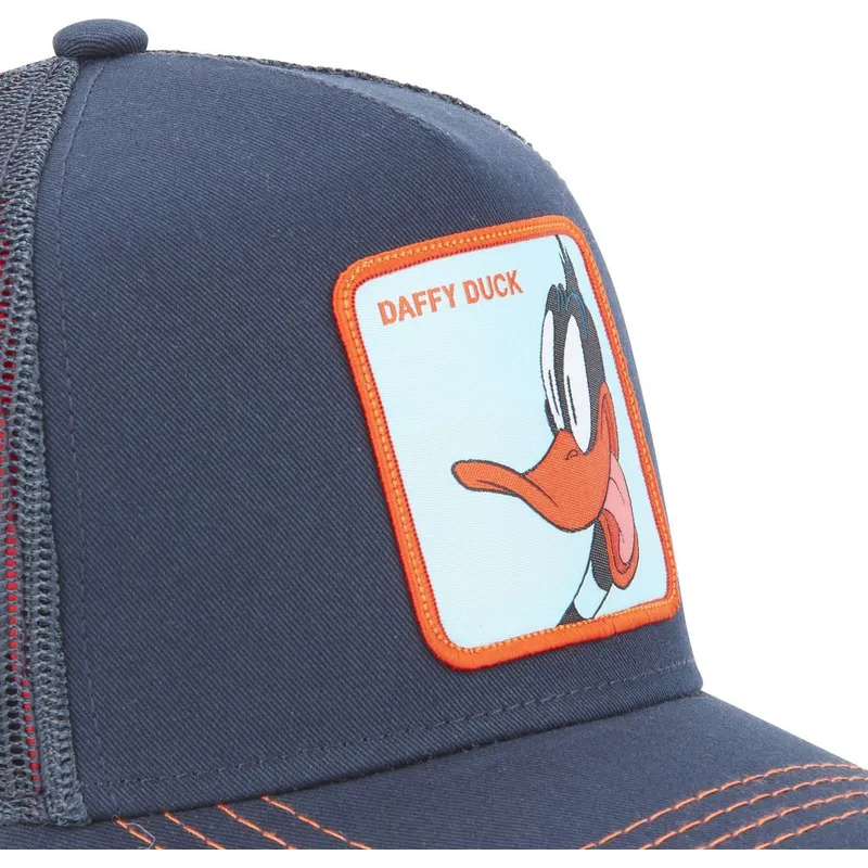 Casquette Trucker Bleue Marine Et Rouge Diable Tasmanie LOO5 TAZ2 Looney Tunes Capslab