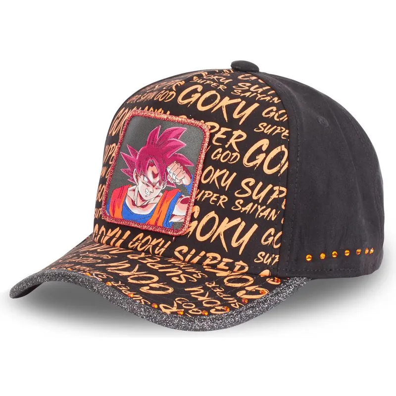 Cappellino Regolabile Capslab Dragon Ball Z – Son Goku In Black/Yellow