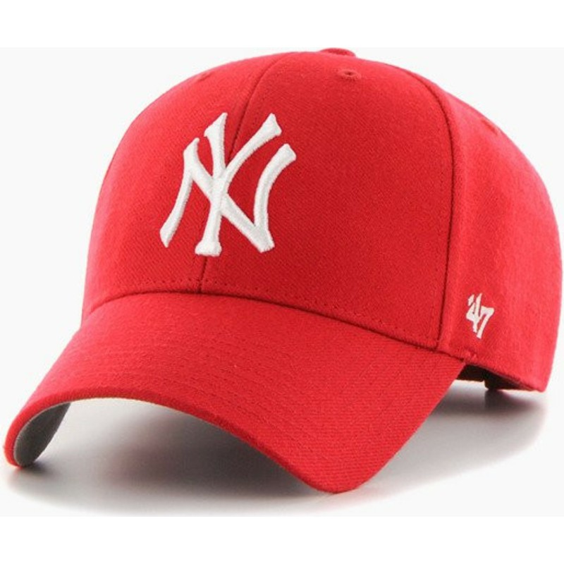 Ordenador portátil Suposiciones, suposiciones. Adivinar Publicidad Gorra curva roja snapback MVP de New York Yankees MLB de 47 Brand:  Caphunters.com