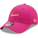 gorra-curva-rosa-ajustable-9forty-essential-de-vespa-piaggio-de-new-era
