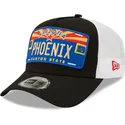 new-era-a-frame-license-plate-phoenix-arizona-black-and-white-trucker-hat