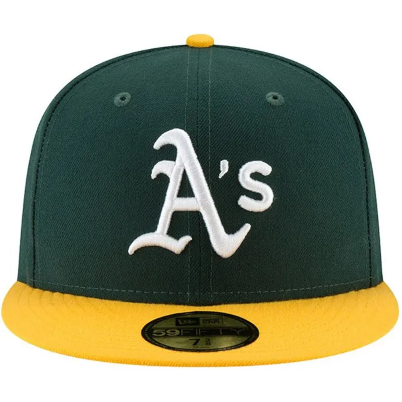 gron-och-gul-platt-keps-justerad-59fifty-ac-perf-fran-oakland-athletics-mlb-av-new-era