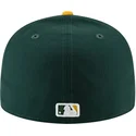 cappellino-piatto-verde-e-giallo-aderente-59fifty-ac-perf-degli-oakland-athletics-mlb-di-new-era