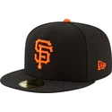 schwarze-enganliegende-59fifty-ac-perf-flatcap-der-san-francisco-giants-mlb-von-new-era