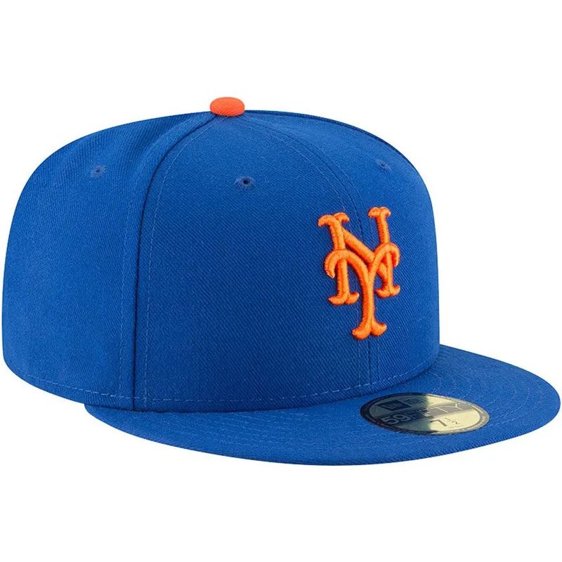 petten-plat-blauw-aangepast-59fifty-ac-perf-van-new-york-mets-mlb-van-new-era
