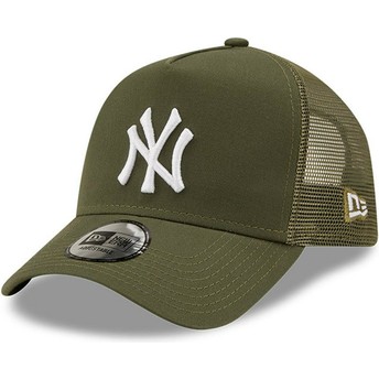Gorra trucker verde A Frame Tonal Mesh de New York Yankees MLB de New Era