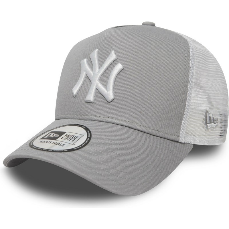 new-era-youth-a-frame-clean-new-york-yankees-mlb-grey-trucker-hat