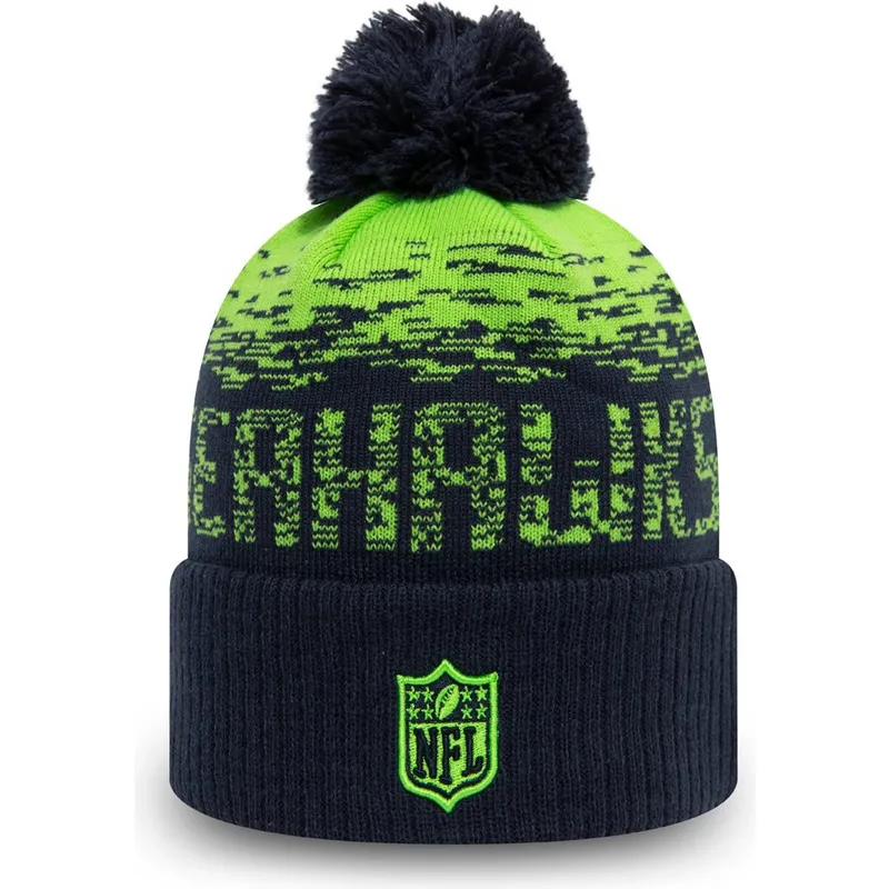 mutsen-pompon-marineblauw-sport-cuff-van-seattle-seahawks-nfl-van-new-era