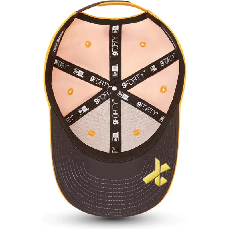 petten-gebogen-oranje-snapback-voor-kinderen-9forty-daniel-ricciardo-van-mclaren-racing-formula-1-van-new-era
