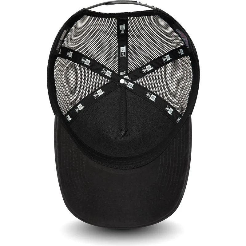 petten-gebogen-zwart-snapback-a-frame-van-port-city-roosters-milb-van-new-era