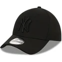 casquette-courbee-noire-ajustee-avec-logo-noir-39thirty-diamond-era-new-york-yankees-mlb-new-era