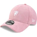 petten-gebogen-roze-verstelbaar-9forty-terry-cloth-van-manchester-united-football-club-premier-league-van-new-era