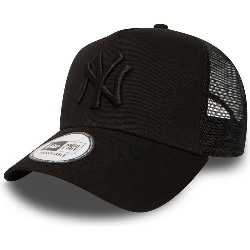 new-era-youth-black-logo-a-frame-clean-new-york-yankees-mlb-black-trucker-hat