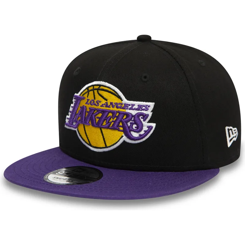 schwarze-und-violette-flache-snapback-kappe-9fifty-der-los-angeles-lakers-nba-von-new-era