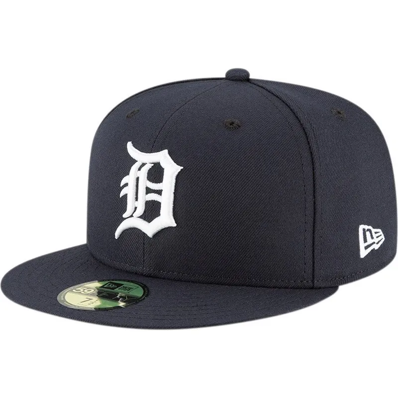 petten-plat-marineblauw-aangepast-59fifty-ac-perf-van-detroit-tigers-mlb-van-new-era