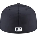 casquette-plate-bleue-marine-ajustee-59fifty-ac-perf-detroit-tigers-mlb-new-era