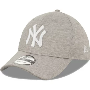 Gorra curva gris ajustable 9FORTY Jersey de New York Yankees MLB de New Era