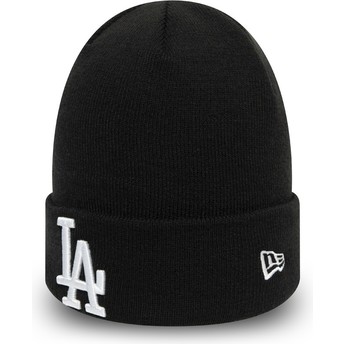 Gorro negro Essential Cuff de Los Angeles Dodgers MLB de New Era