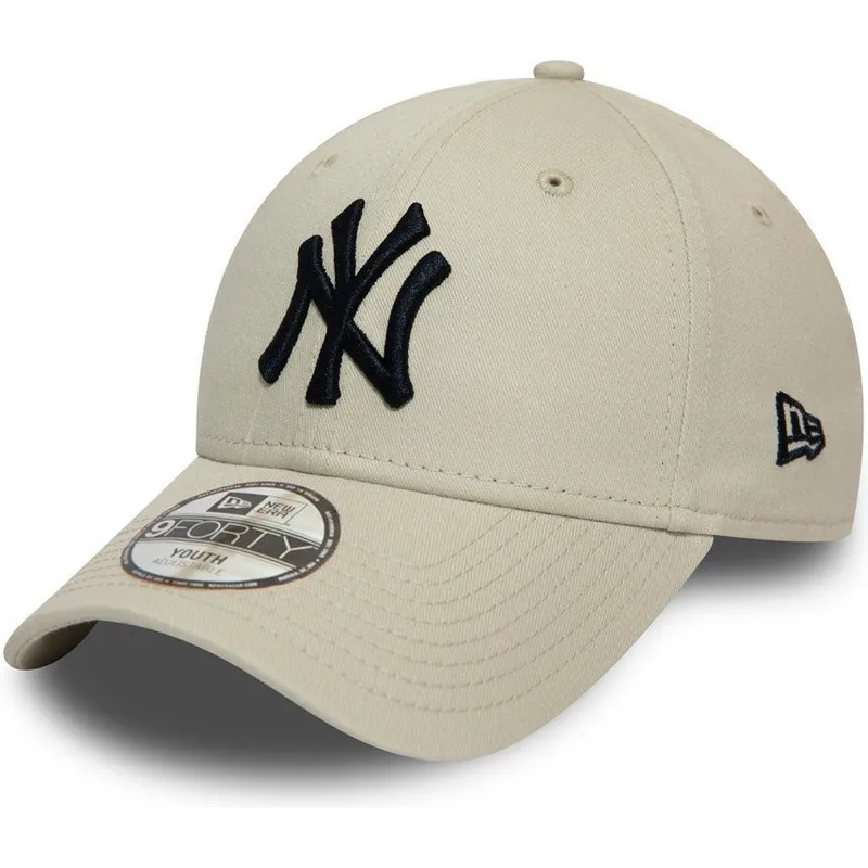 bojd-beige-justerbar-keps-for-barn-9forty-league-essential-fran-new-york-yankees-mlb-av-new-era