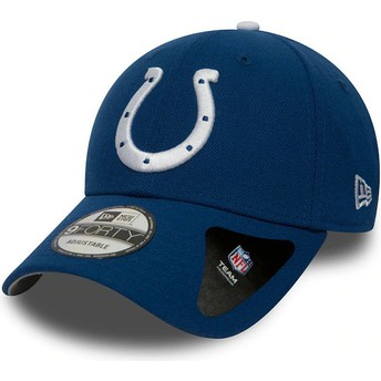 Gorra curva azul y blanca ajustable 9FORTY The League de Indianapolis Colts NFL de New Era
