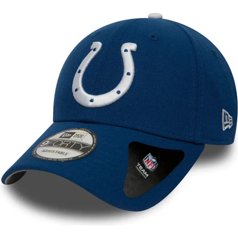 cappellino-visiera-curva-blu-e-bianco-regolabile-9forty-the-league-di-indianapolis-colts-nfl-di-new-era