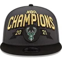 casquette-plate-grise-et-noire-snapback-9fifty-champions-milwaukee-bucks-nba-new-era