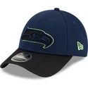 new-era-curved-brim-9forty-stretch-snap-sideline-road-seattle-seahawks-nfl-navy-blue-and-black-snapback-cap