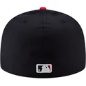 cappello-piatto-blu-marino-e-rosso-aderente-59fifty-ac-perf-di-atlanta-braves-mlb-di-new-era