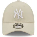 casquette-courbee-beige-ajustable-9forty-diamond-era-new-york-yankees-mlb-new-era