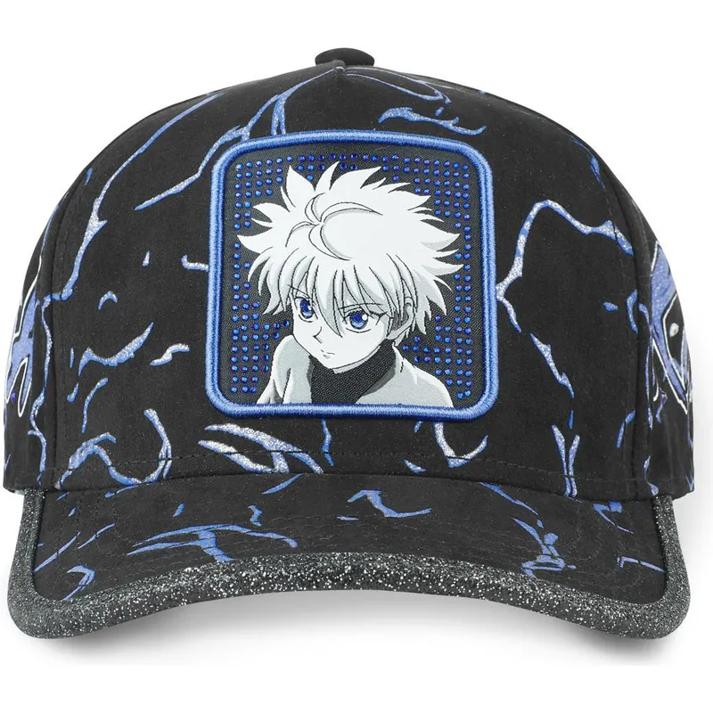 petten-gebogen-zwart-verstelbare-band-killua-zoldyck-hunter-x-hunter-van-capslab