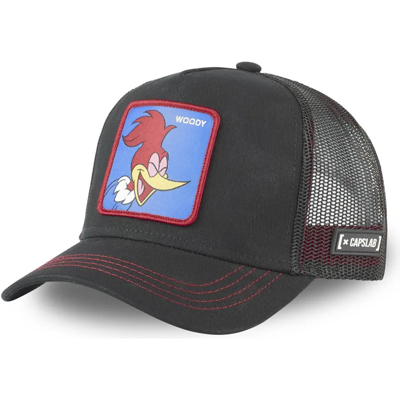 petten-gebogen-zwart-snapback-woo2-woody-woodpecker-van-capslab petten-gebogen-zwart-snapback-woo2-woody-woodpecker-van-capslab