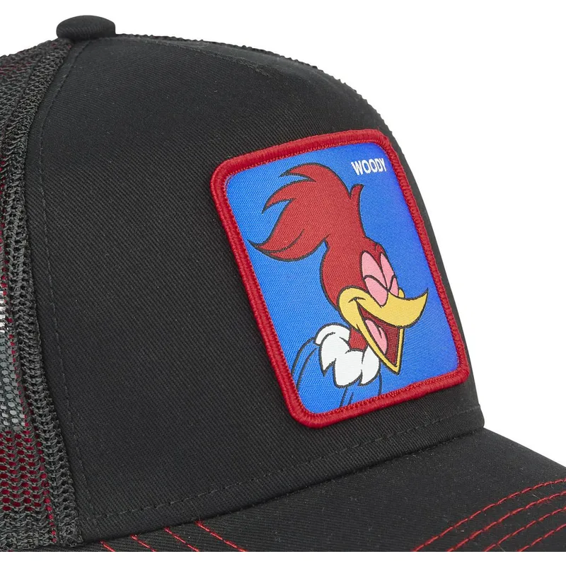 petten-gebogen-zwart-snapback-woo2-woody-woodpecker-van-capslab petten-gebogen-zwart-snapback-woo2-woody-woodpecker-van-capslab