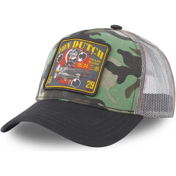 Petten gebogen camouflage snapback , SWA van Von Dutch