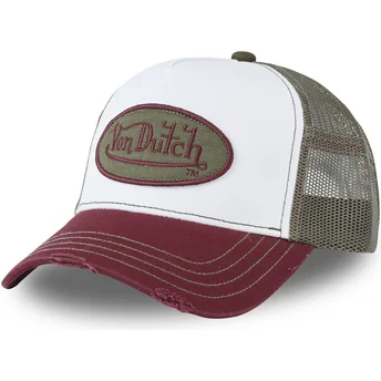 Petten gebogen wit snapback , SUM SUM van Von Dutch