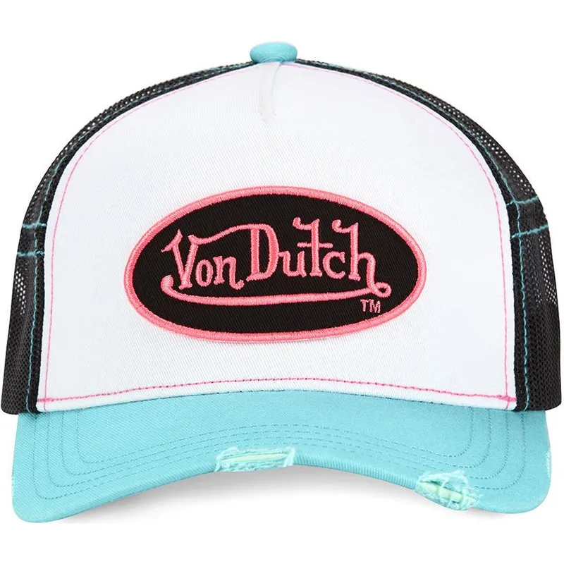 hvid-sort-og-bla-trucker-kasket-sum-pnk-fra-von-dutch